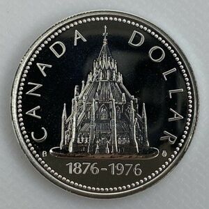 Canada Silver Dollar 1876-1976 Commemorative Coin - Silver Color